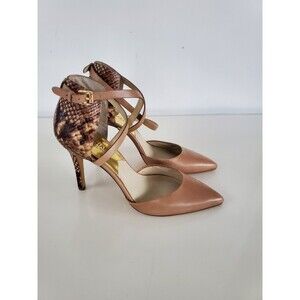 Michael Kors ALEXIA Two-Tone Strappy Pointy Toe d'Orsay Pumps Size 8.5M Heels